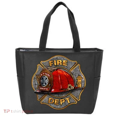 Maltese Fire Dept. Helmet Tote Bag