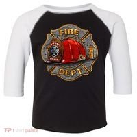 Maltese Fire Dept. Helmet Toddler Fine Jersey T-Shirt thumb 0
