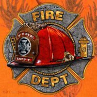 Maltese Fire Dept. Helmet Kati Licensed 12" Camo Cuffed Beanie thumb 2