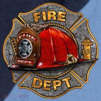Maltese Fire Dept. Helmet Raglan Baseball Sleeve Shirt thumb 2