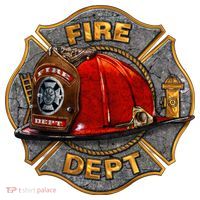 Maltese Fire Dept. Helmet Ceramic Ornament thumb 2