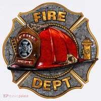 Maltese Fire Dept. Helmet Garment-Dyed Sweatshirt thumb 2