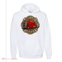 Maltese Fire Dept. Helmet Comfort Colors Garment-Dyed Hooded Sweatshirt thumb 0