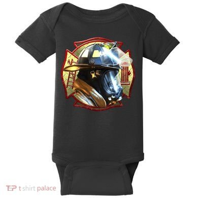 Maltese Fireman Baby Bodysuit