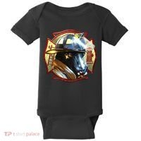 Maltese Fireman Baby Bodysuit thumb 0