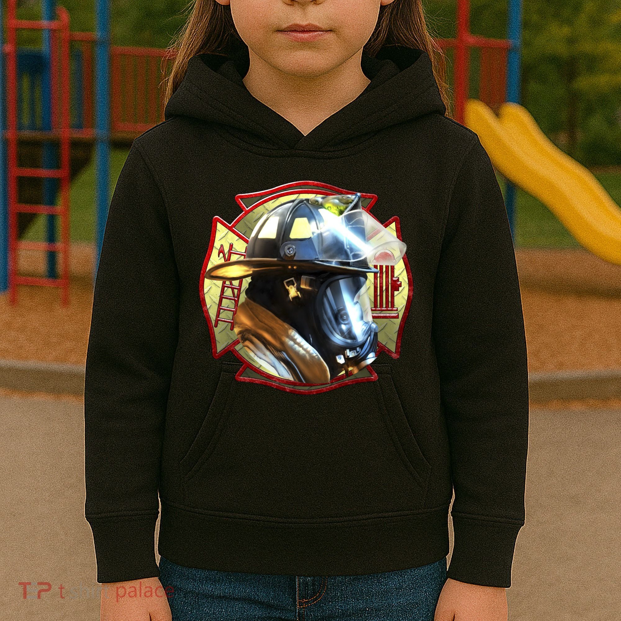 Maltese Fireman Kids Hoodie