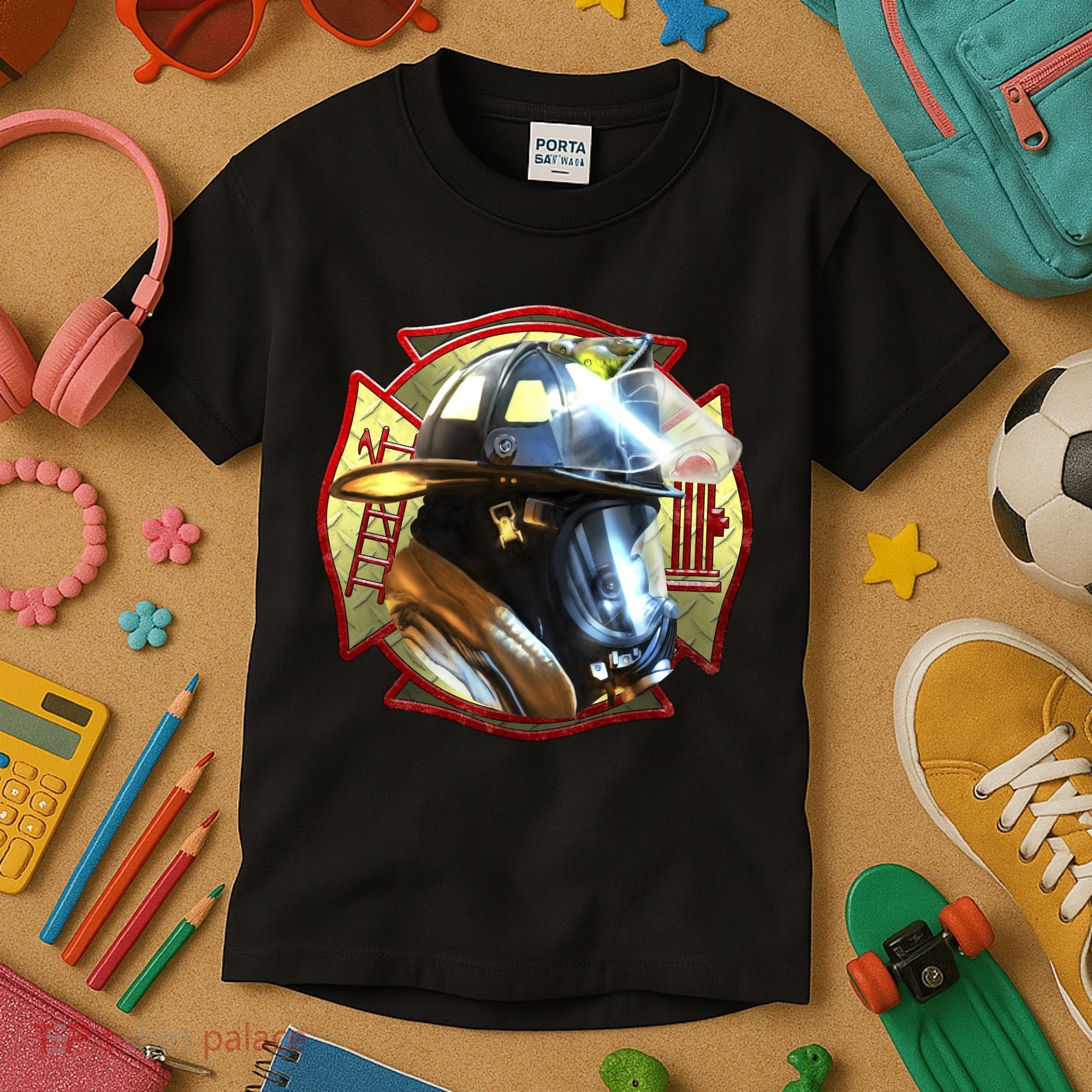 Maltese Fireman Kids T-Shirt