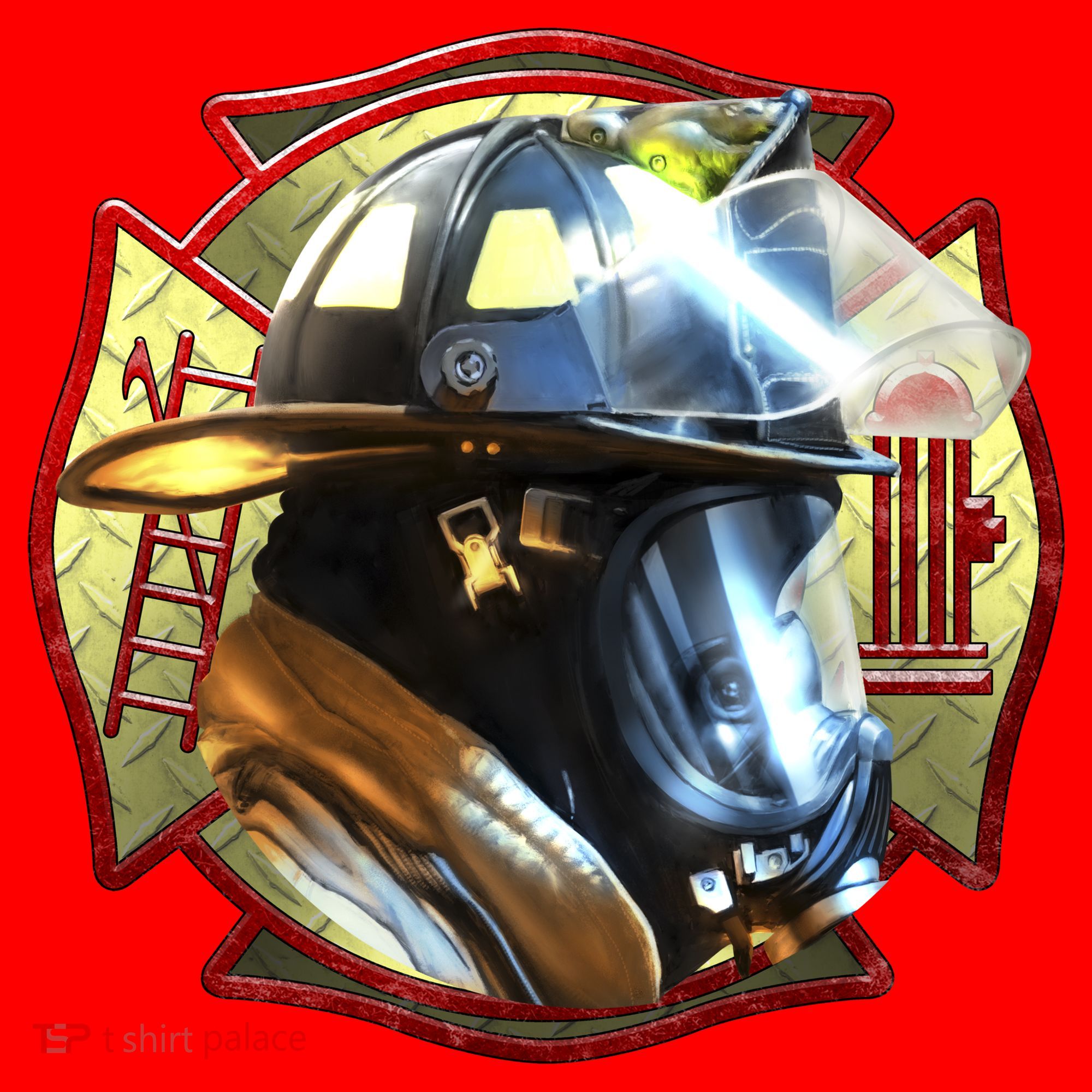 Maltese Fireman Santa Hat