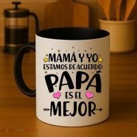 Mamá y Yo Estamos De Acuerdo Papá Es El Mejor Coffee Mug thumb 4