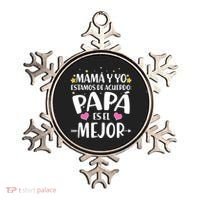 Mamá y Yo Estamos De Acuerdo Papá Es El Mejor Ornament thumb 0