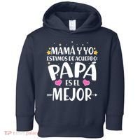 Mamá y Yo Estamos De Acuerdo Papá Es El Mejor Toddler Hoodie thumb 0