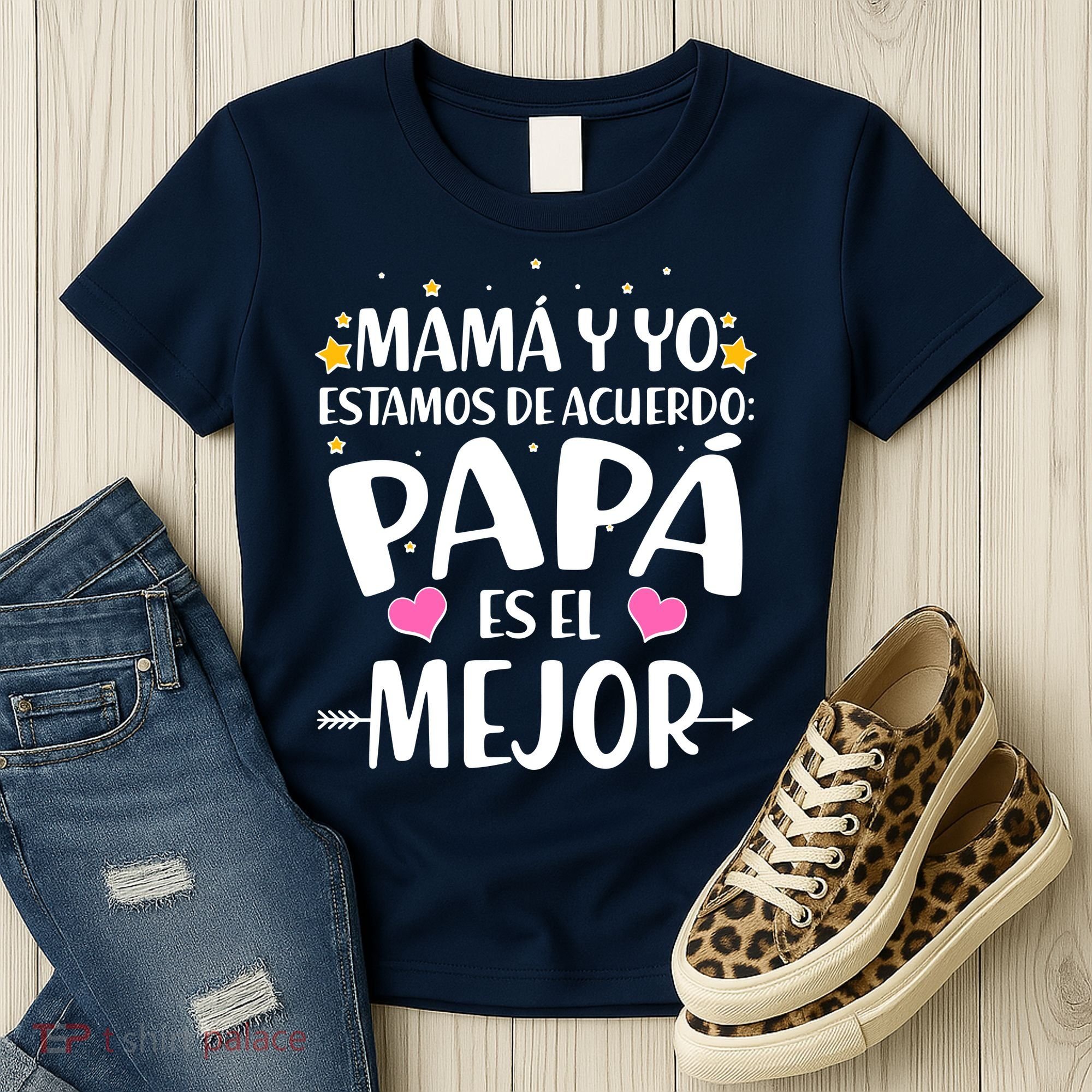 Mamá y Yo Estamos De Acuerdo Papá Es El Mejor Women's T-Shirt