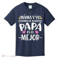 Mamá y Yo Estamos De Acuerdo Papá Es El Mejor Kids T-Shirt thumb 0