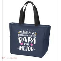 Mamá y Yo Estamos De Acuerdo Papá Es El Mejor Tote Bag thumb 3