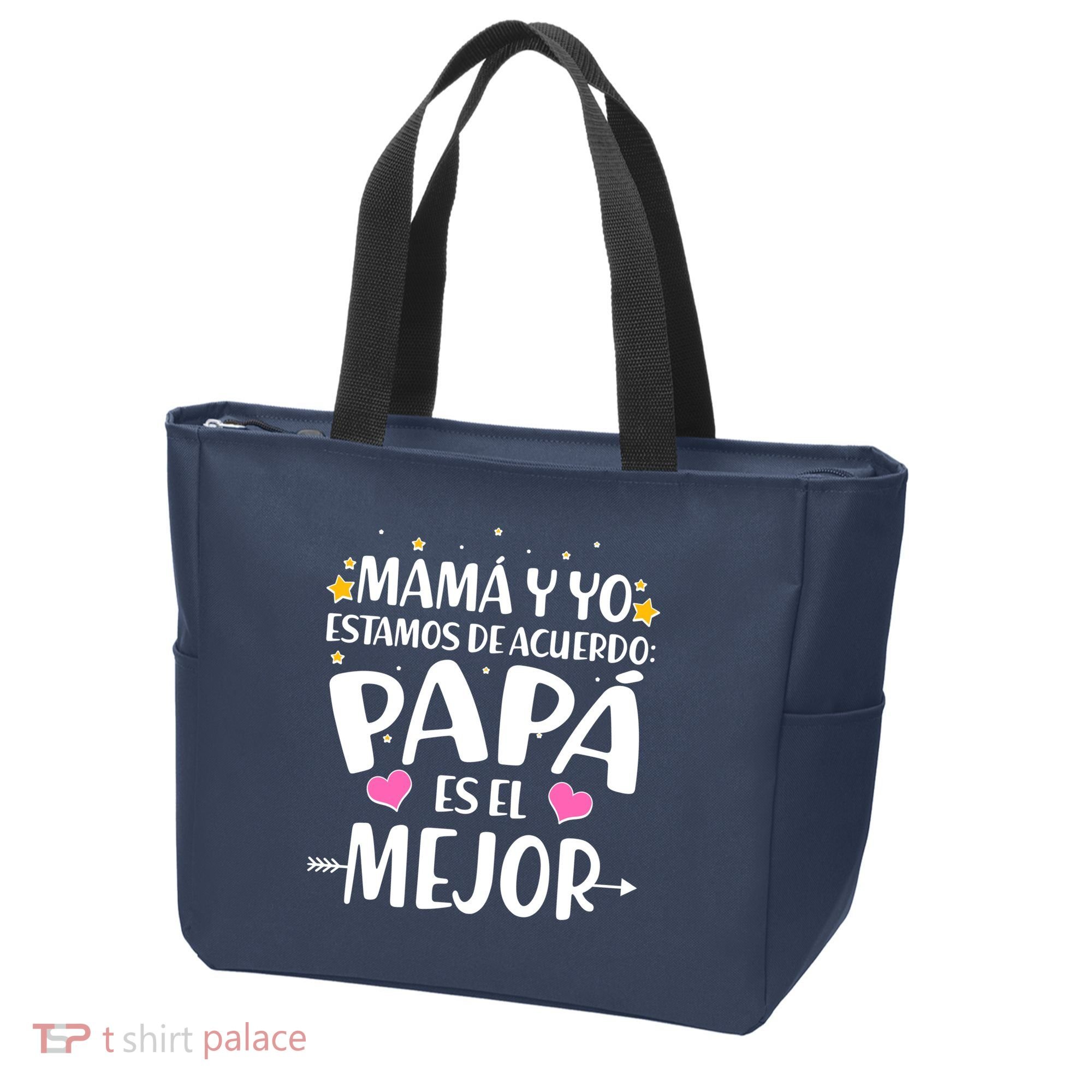 Mamá y Yo Estamos De Acuerdo Papá Es El Mejor Tote Bag