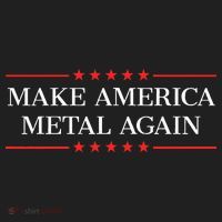 Make America Metal Again 7 Panel Mesh Trucker Snapback Hat thumb 2
