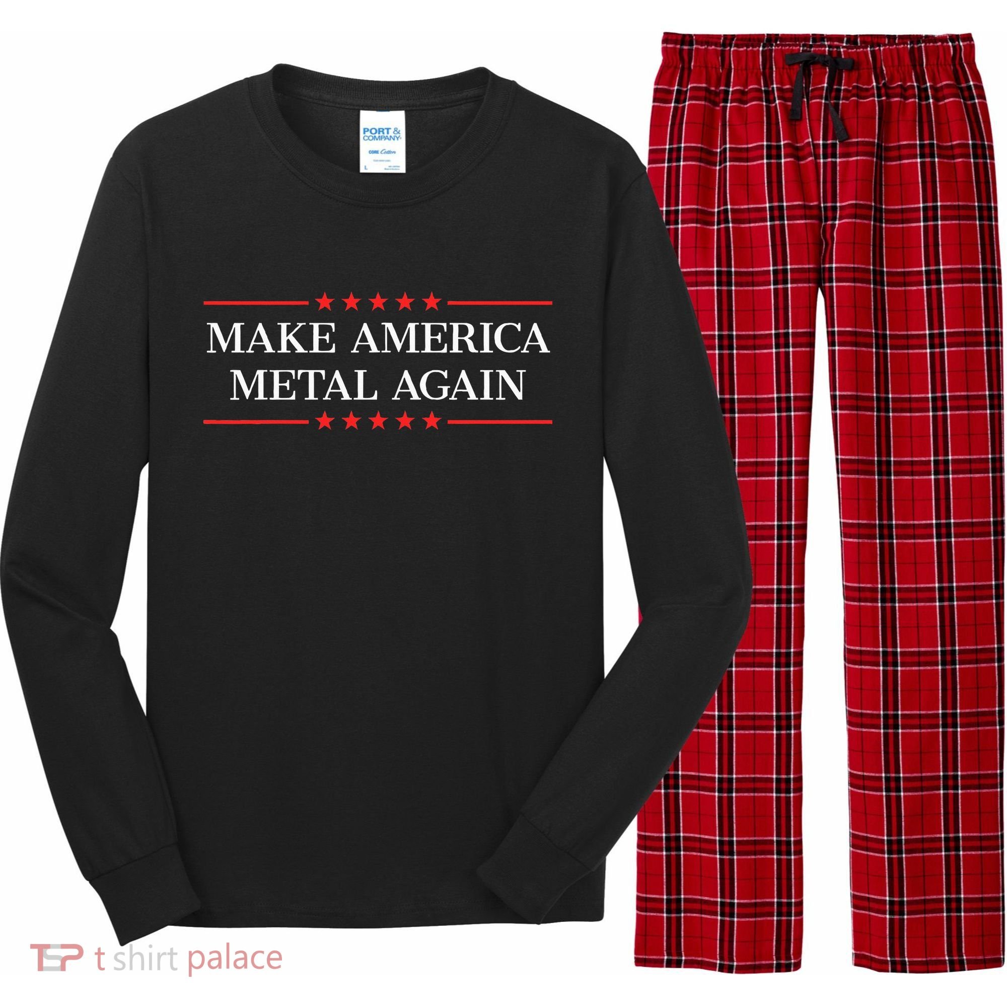 Make America Metal Again Long Sleeve Pajama Set