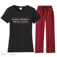 Make America Metal Again Women's Flannel Pajama Set thumb 0