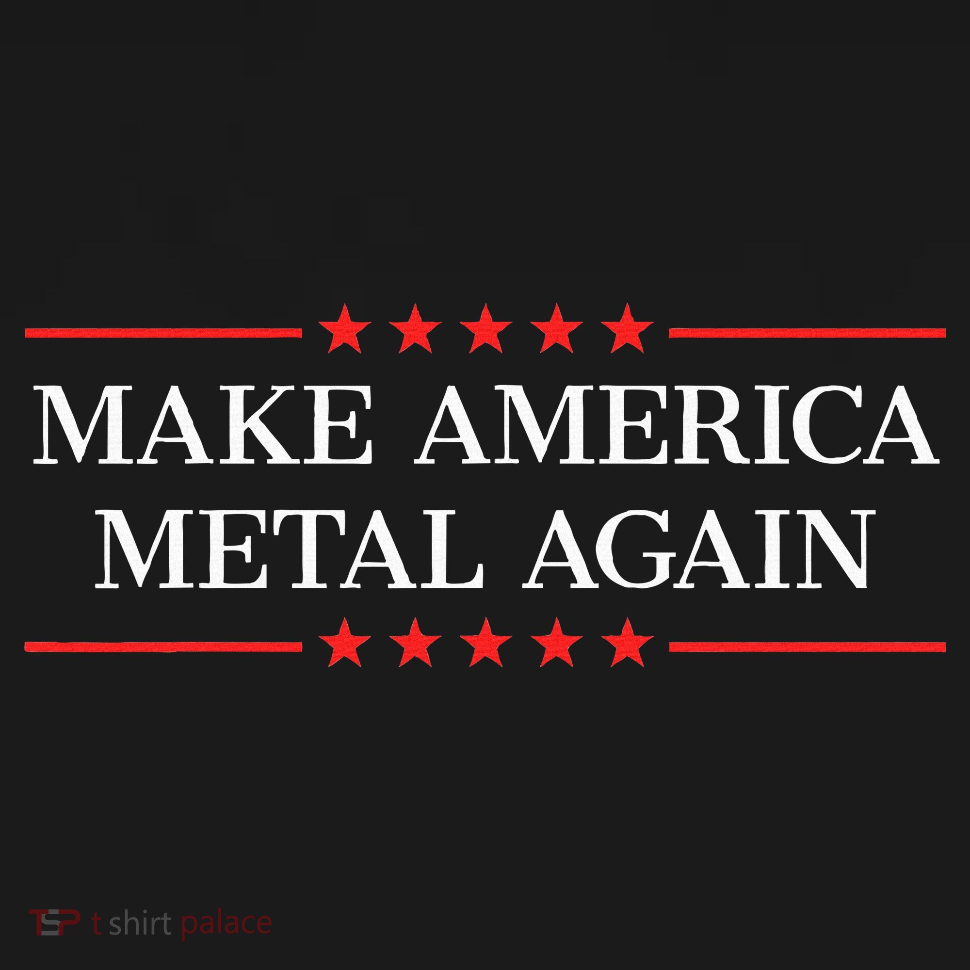 Make America Metal Again Women's Tri-Blend 3/4-Sleeve Raglan Shirt