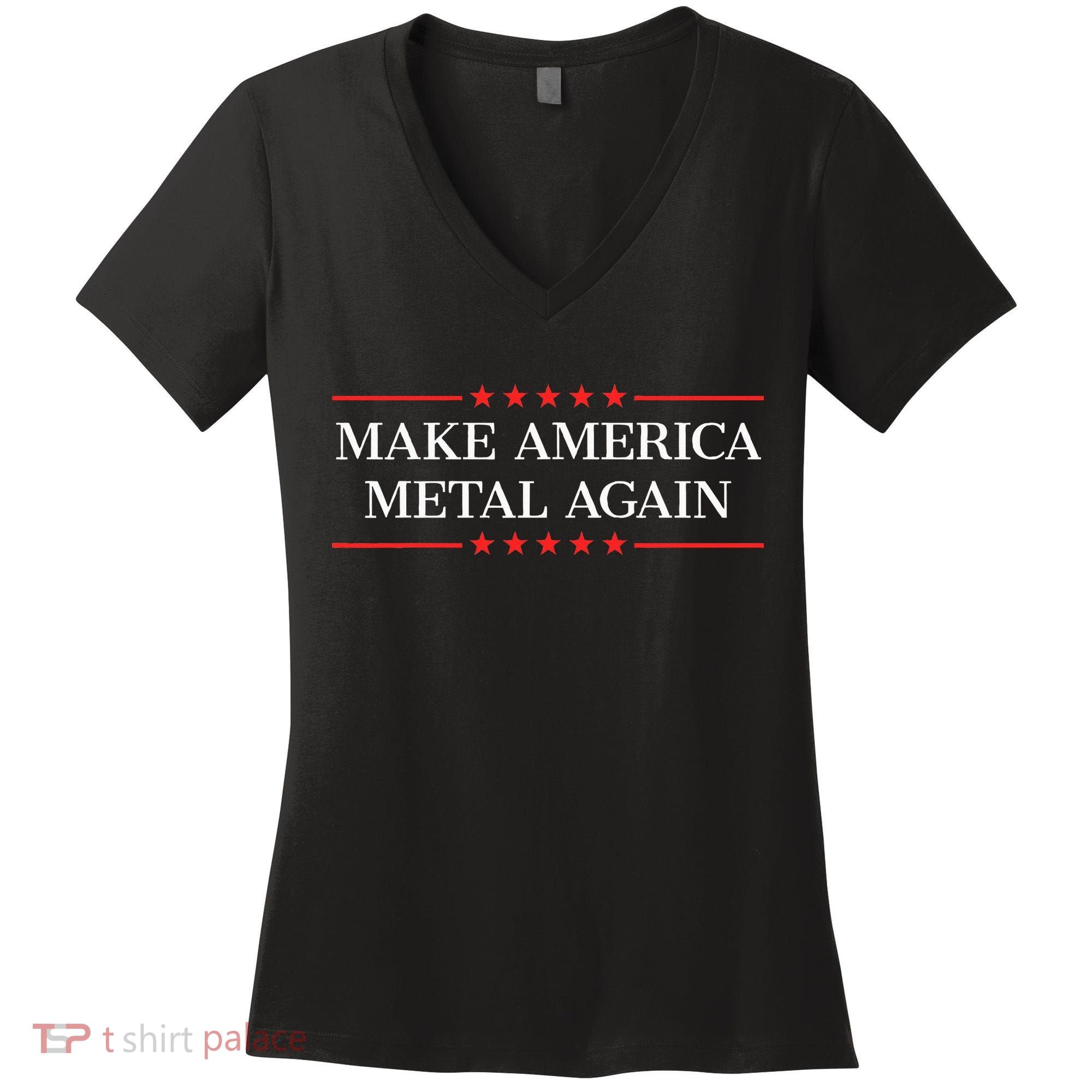 Make America Metal Again Women's V-Neck T-Shirt