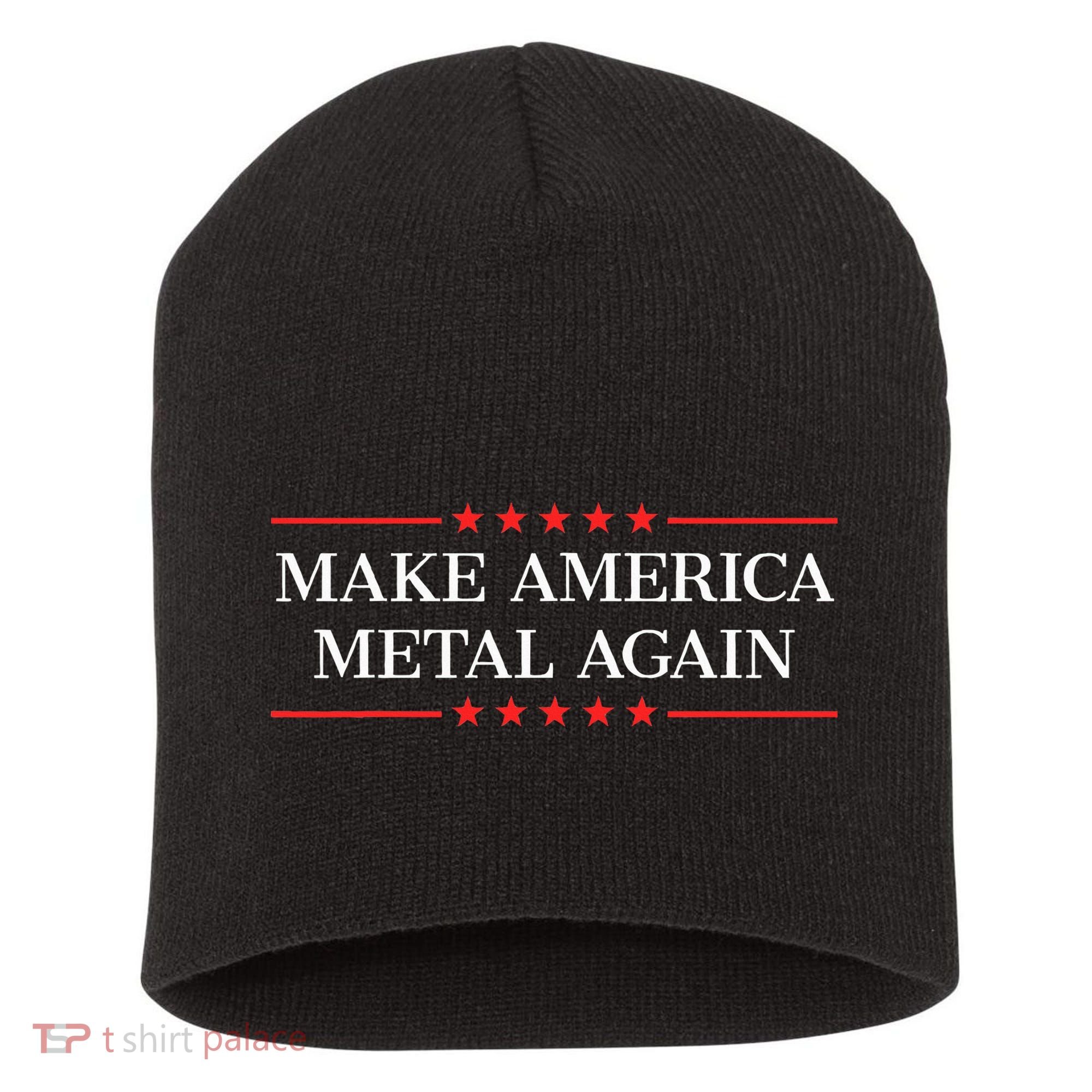 Make America Metal Again Short Acrylic Beanie