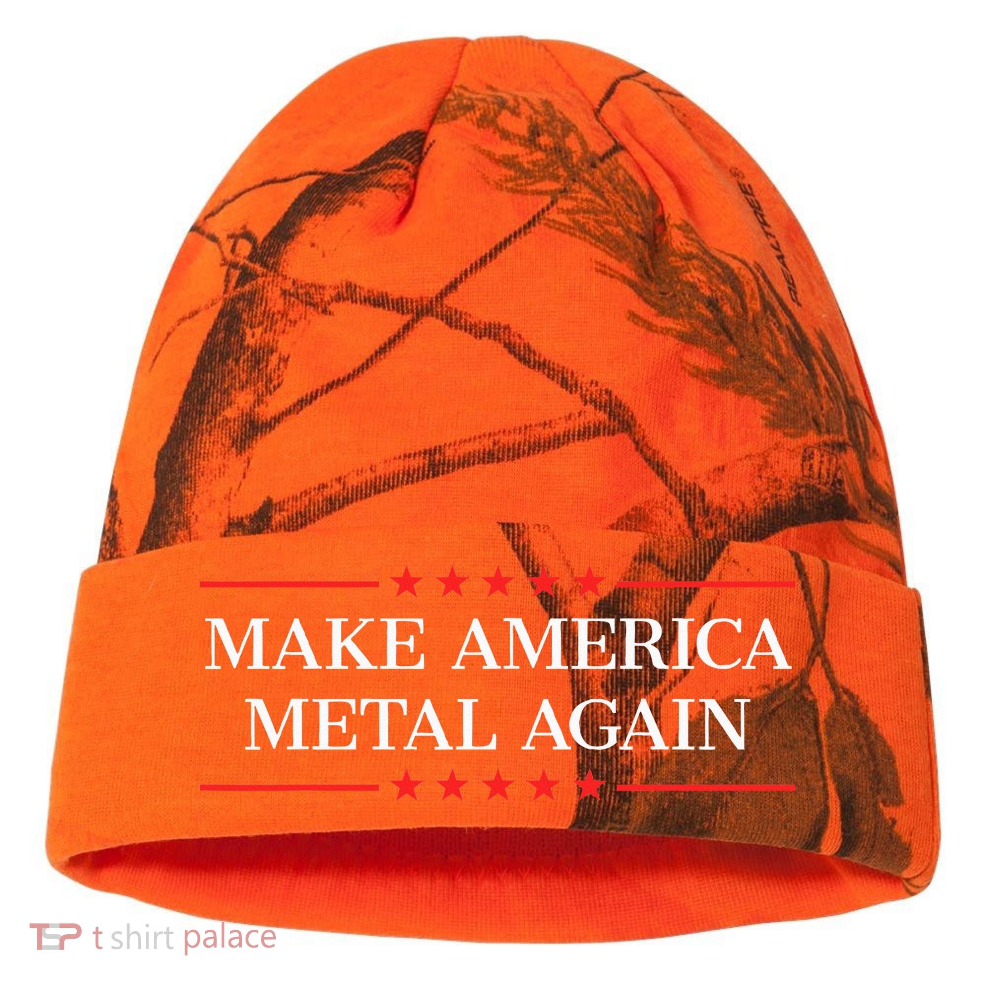 Make America Metal Again Kati Licensed 12" Camo Cuffed Beanie