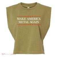Make America Metal Again Garment-Dyed Women's Muscle Tee thumb 0
