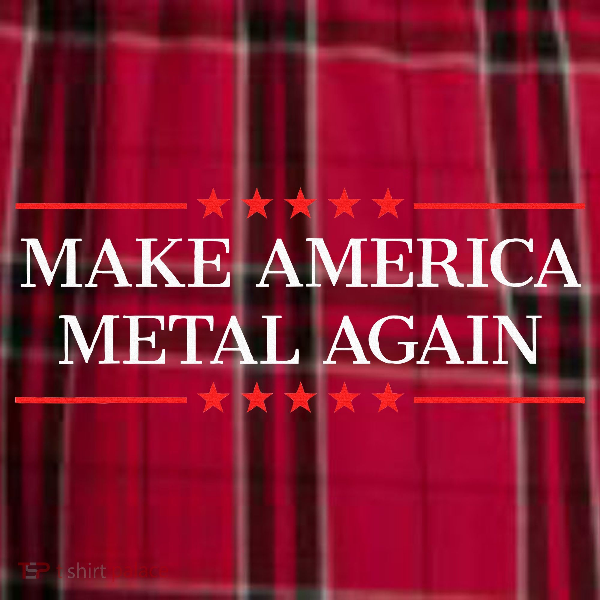 Make America Metal Again Men's Flannel Plaid Pajama Pants
