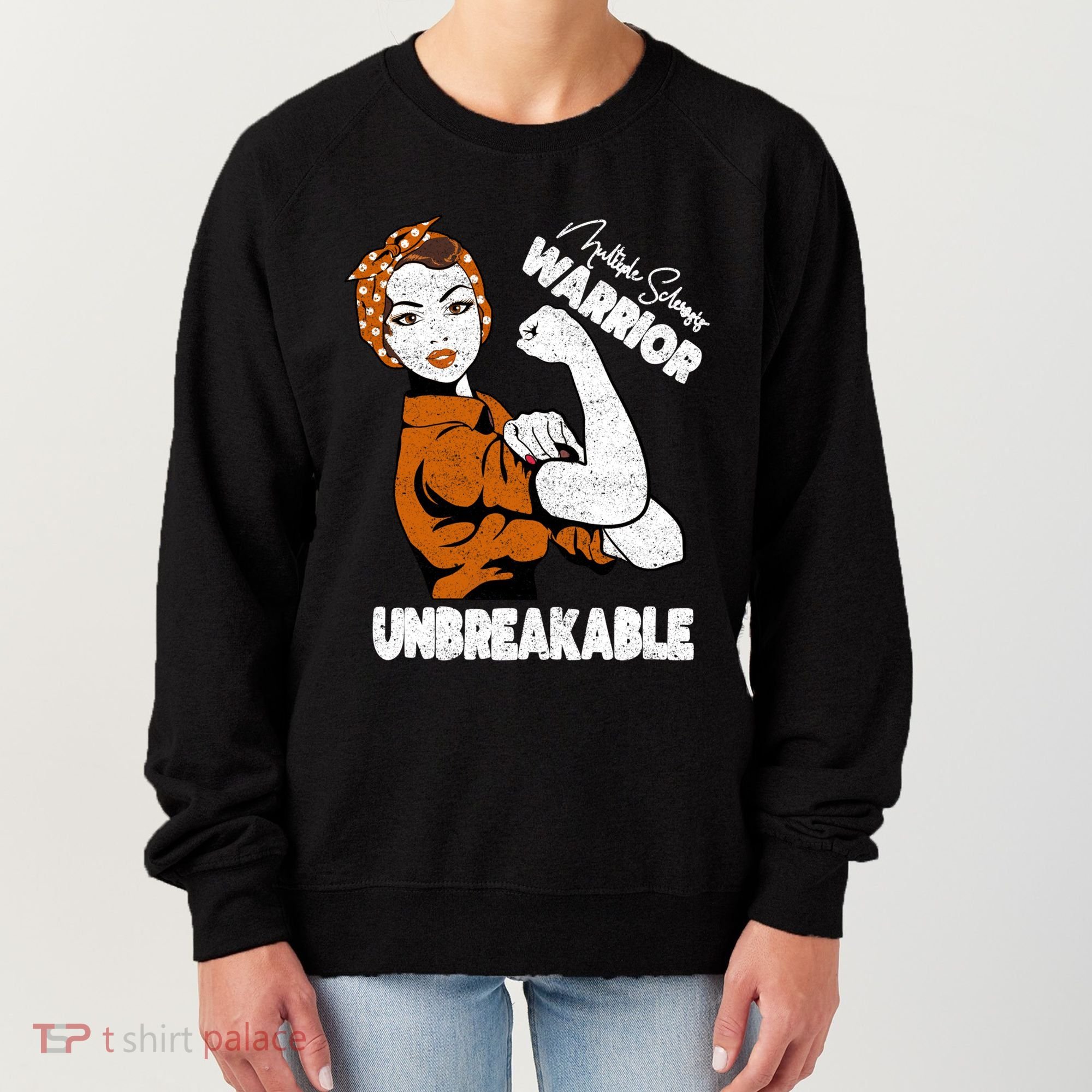 Ms Awareness Multiple Sclerosis Unbreakable Warrior Funny Gift Women's Sweatshirt