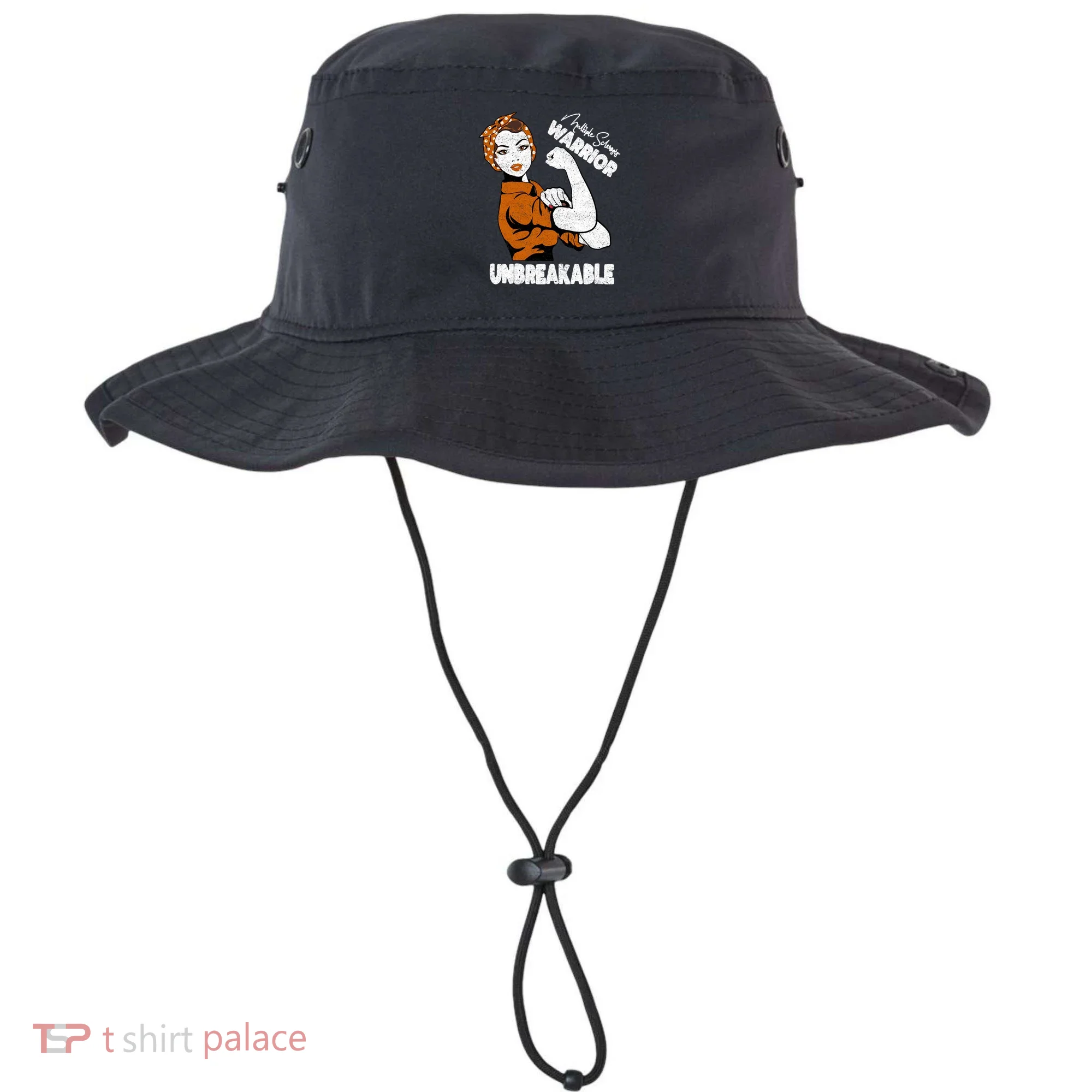 Ms Awareness Multiple Sclerosis Unbreakable Warrior Funny Gift Bucket Hat