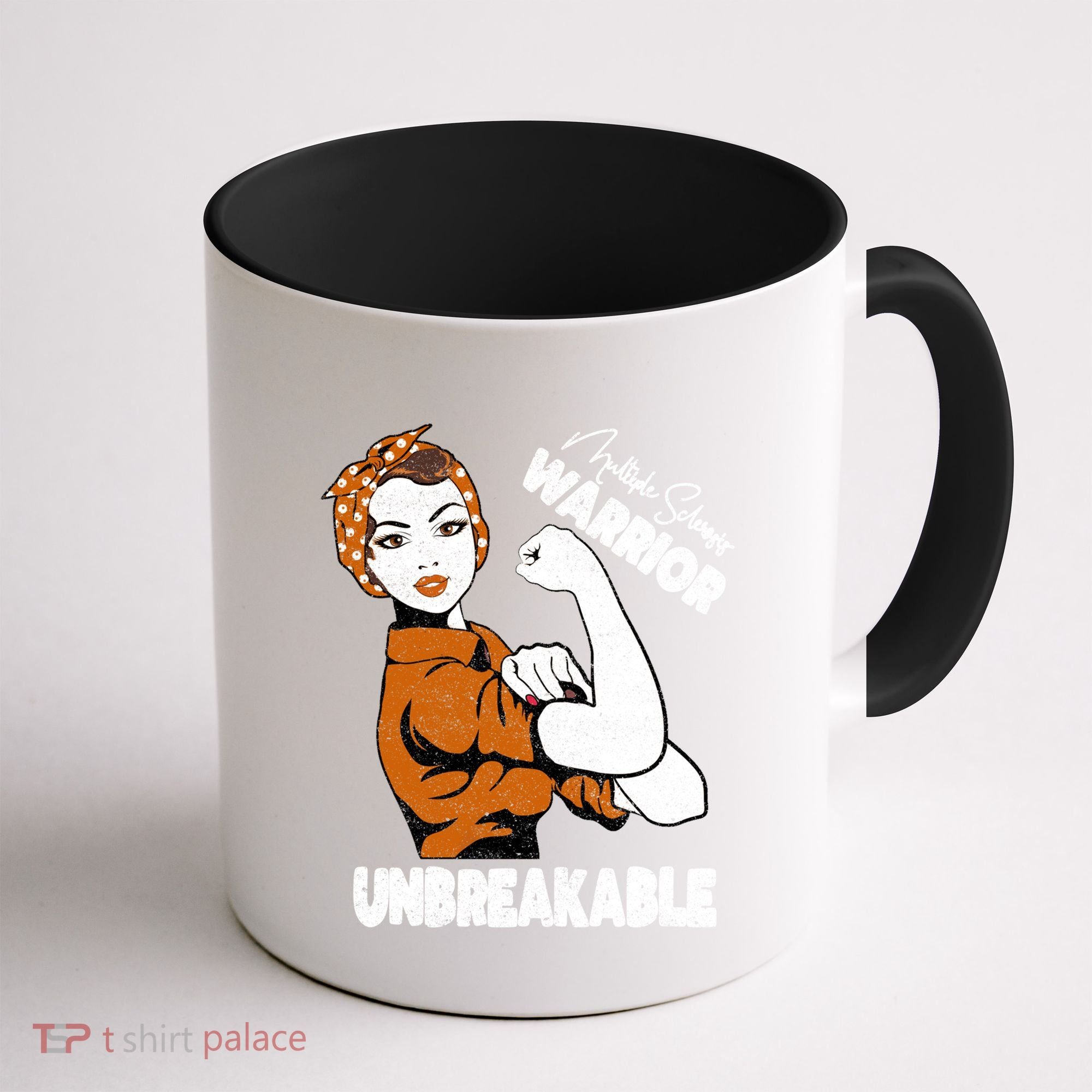 Ms Awareness Multiple Sclerosis Unbreakable Warrior Funny Gift Coffee Mug