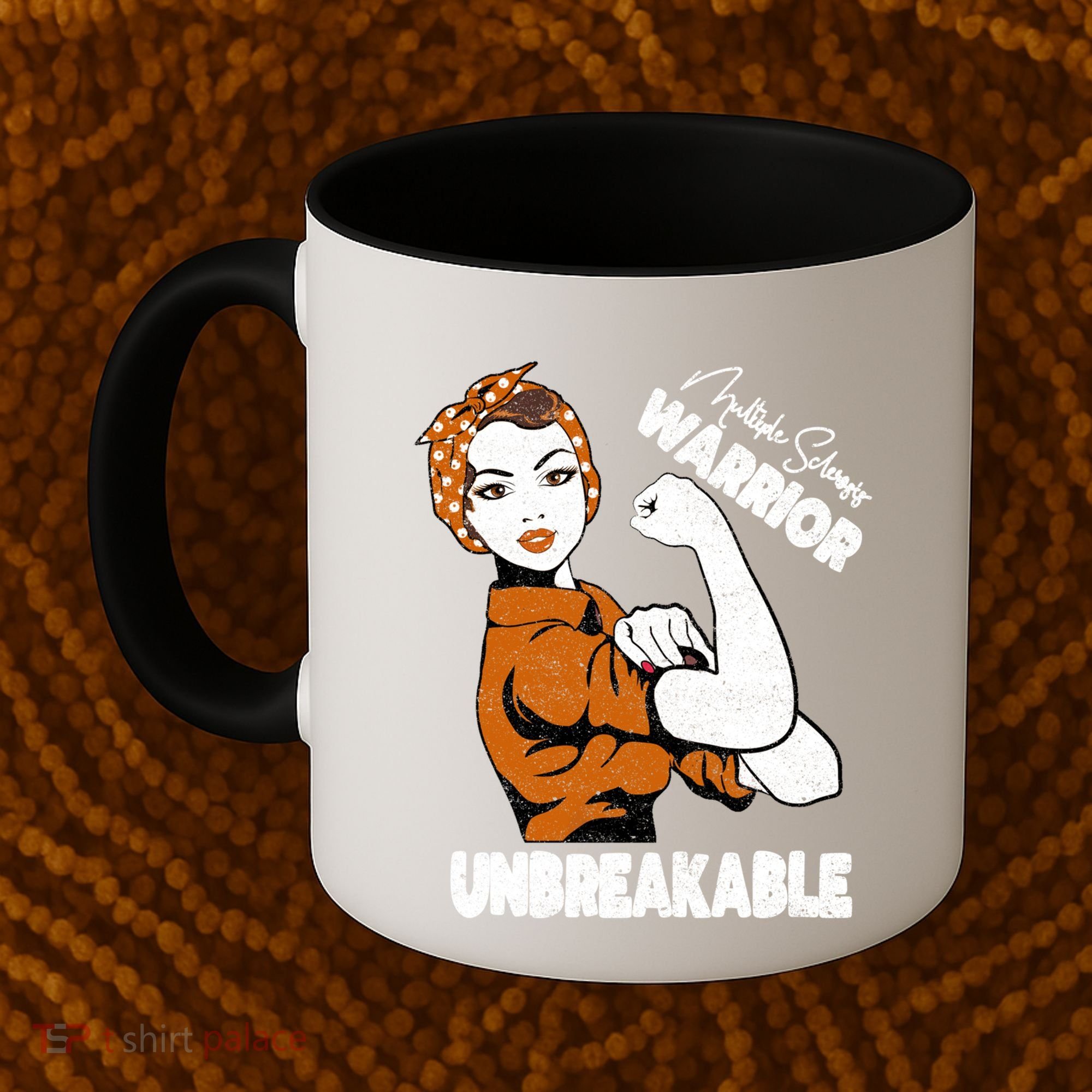 Ms Awareness Multiple Sclerosis Unbreakable Warrior Funny Gift Coffee Mug