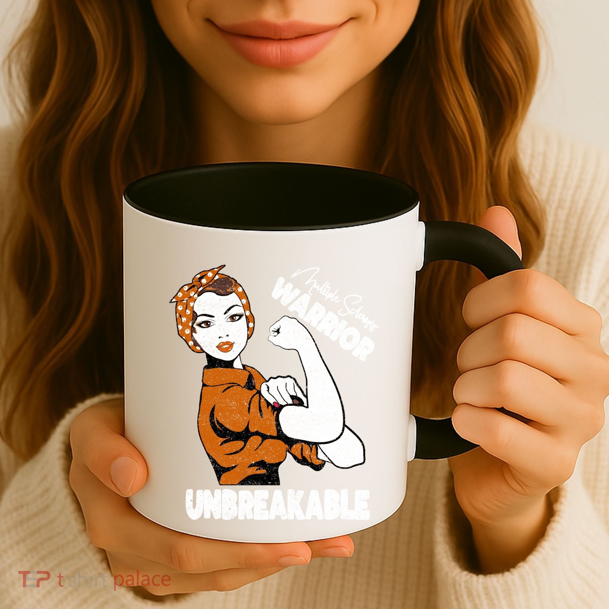Ms Awareness Multiple Sclerosis Unbreakable Warrior Funny Gift Coffee Mug