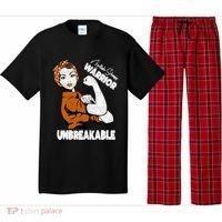 Ms Awareness Multiple Sclerosis Unbreakable Warrior Funny Gift Pajama Set thumb 0