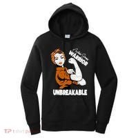 Ms Awareness Multiple Sclerosis Unbreakable Warrior Funny Gift Women's Hoodie thumb 0