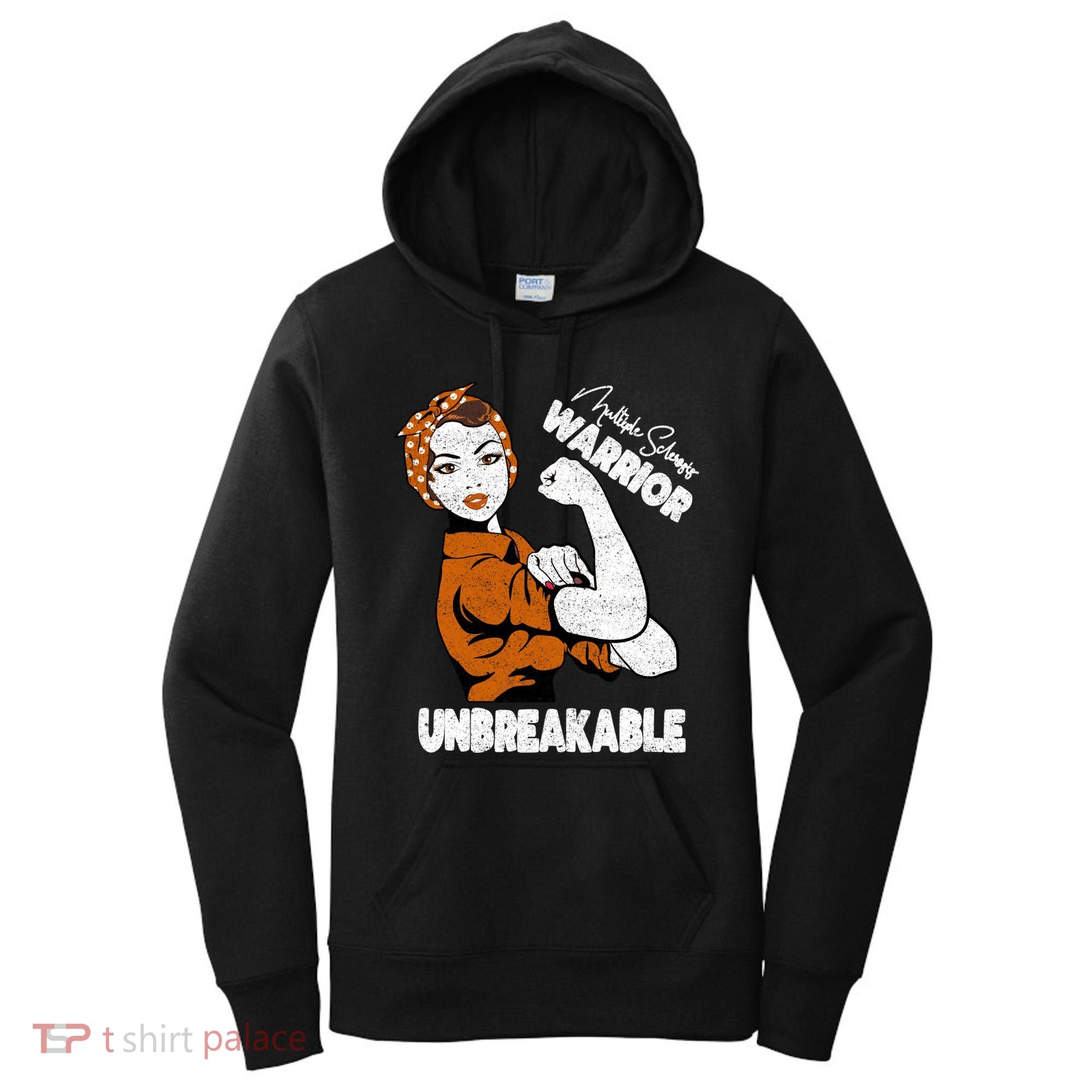 Ms Awareness Multiple Sclerosis Unbreakable Warrior Funny Gift Women's Hoodie