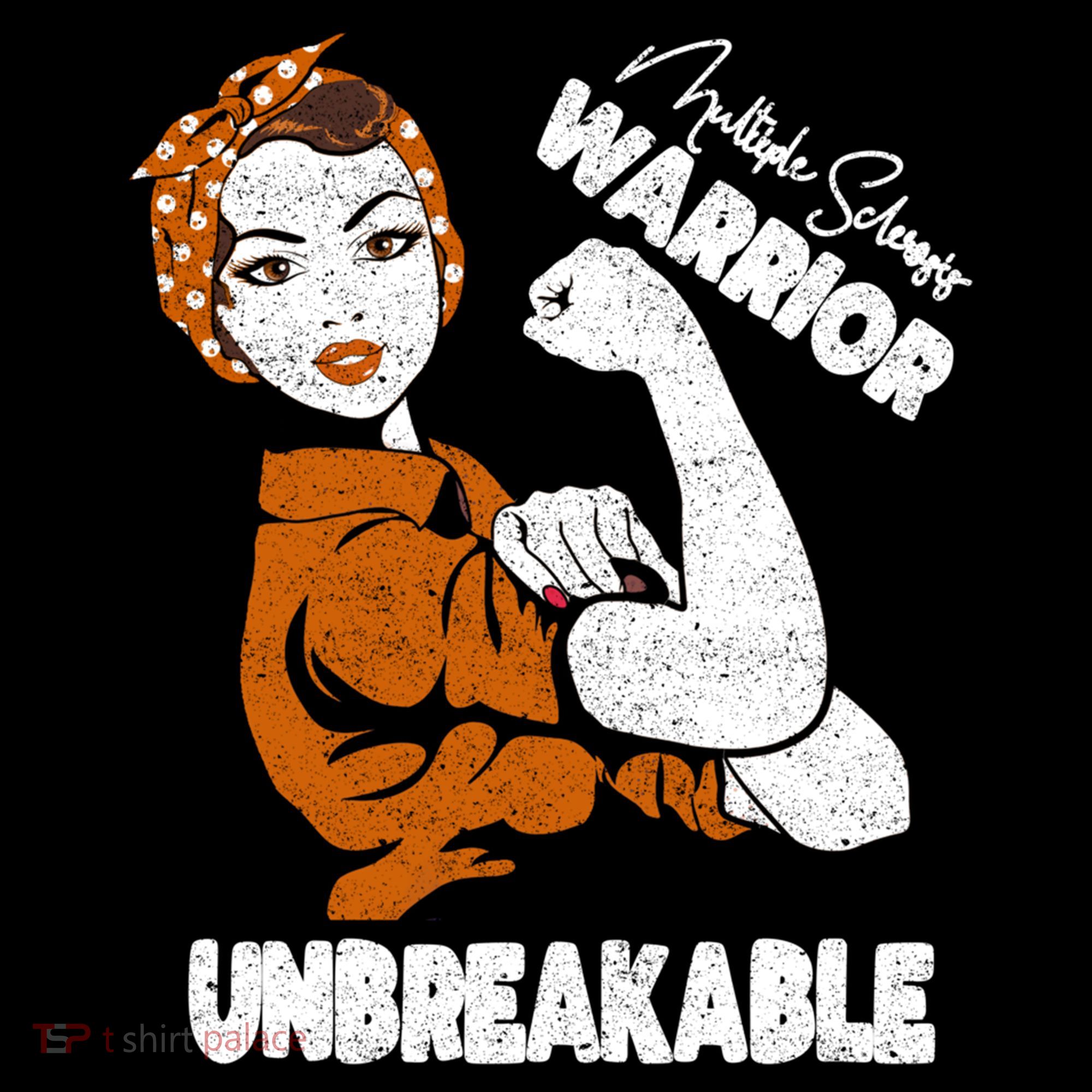 Ms Awareness Multiple Sclerosis Unbreakable Warrior Funny Gift Women's Hoodie