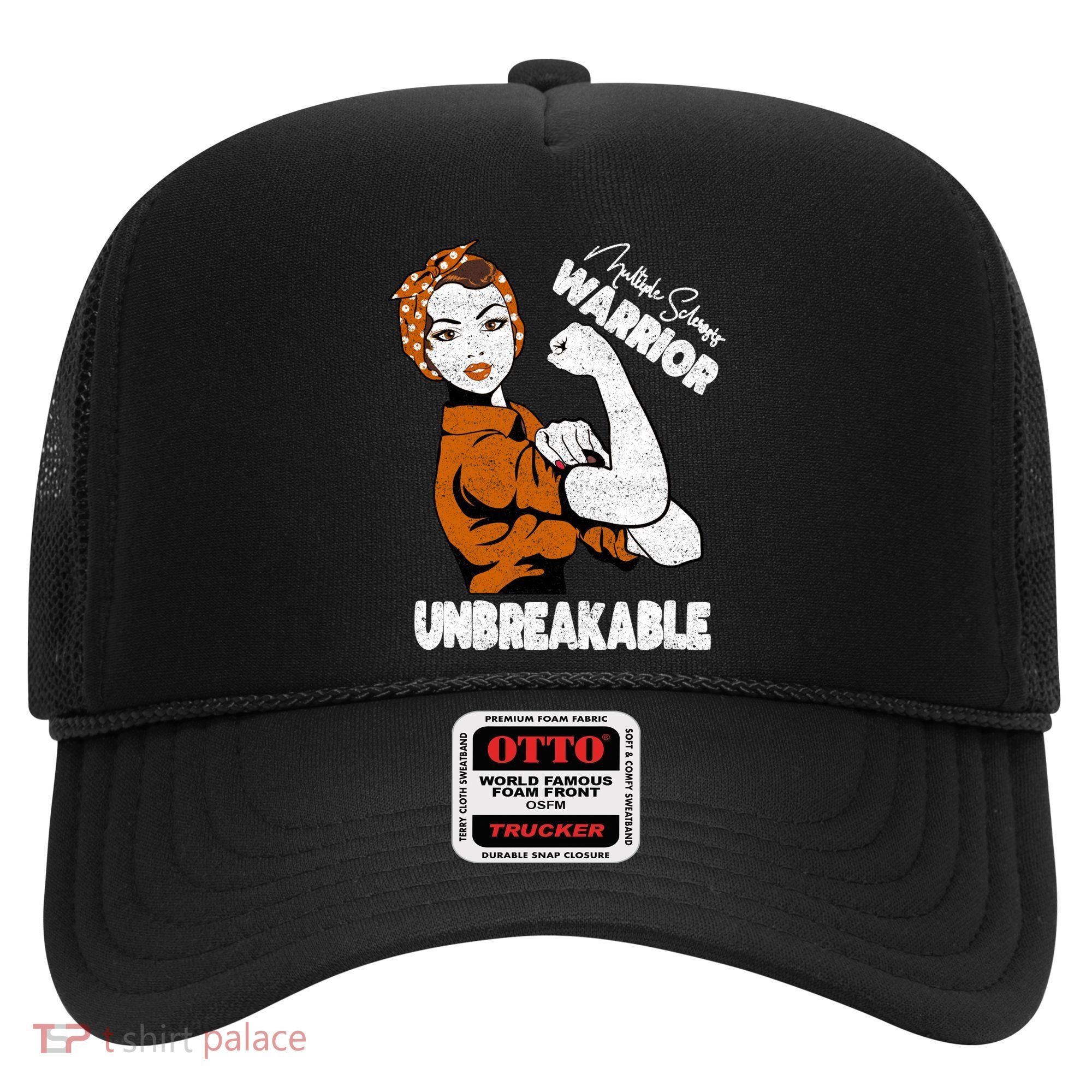 Ms Awareness Multiple Sclerosis Unbreakable Warrior Funny Gift Hat