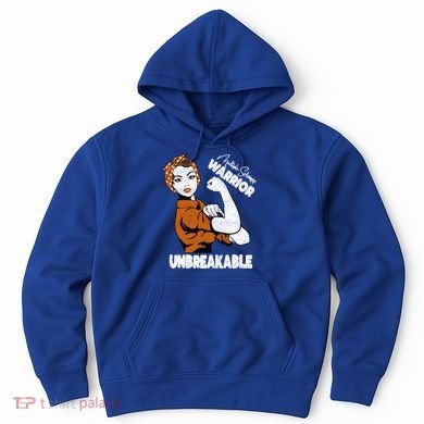 Ms Awareness Multiple Sclerosis Unbreakable Warrior Funny Gift Hoodie