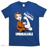 Ms Awareness Multiple Sclerosis Unbreakable Warrior Funny Gift T-Shirt thumb 0
