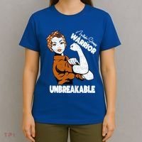 Ms Awareness Multiple Sclerosis Unbreakable Warrior Funny Gift T-Shirt thumb 4