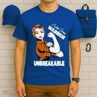 Ms Awareness Multiple Sclerosis Unbreakable Warrior Funny Gift T-Shirt thumb 6