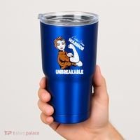 Ms Awareness Multiple Sclerosis Unbreakable Warrior Funny Gift Tumbler thumb 2