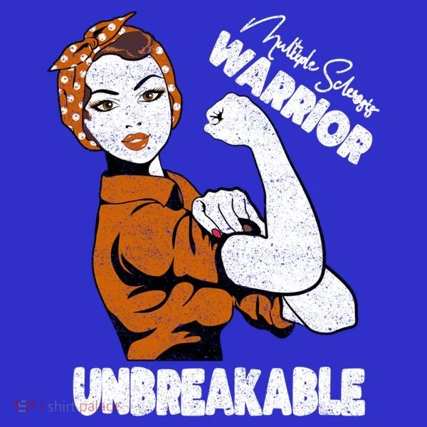 Ms Awareness Multiple Sclerosis Unbreakable Warrior Funny Gift Tumbler