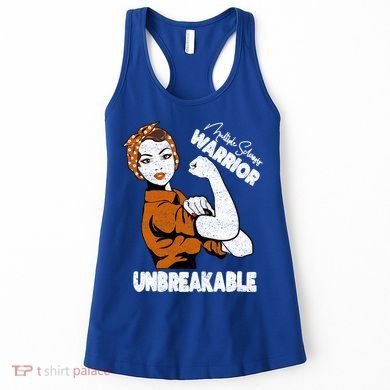 Ms Awareness Multiple Sclerosis Unbreakable Warrior Funny Gift Women's Tank Top