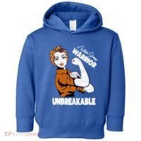 Ms Awareness Multiple Sclerosis Unbreakable Warrior Funny Gift Toddler Hoodie thumb 0