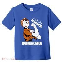 Ms Awareness Multiple Sclerosis Unbreakable Warrior Funny Gift Toddler T-Shirt thumb 0