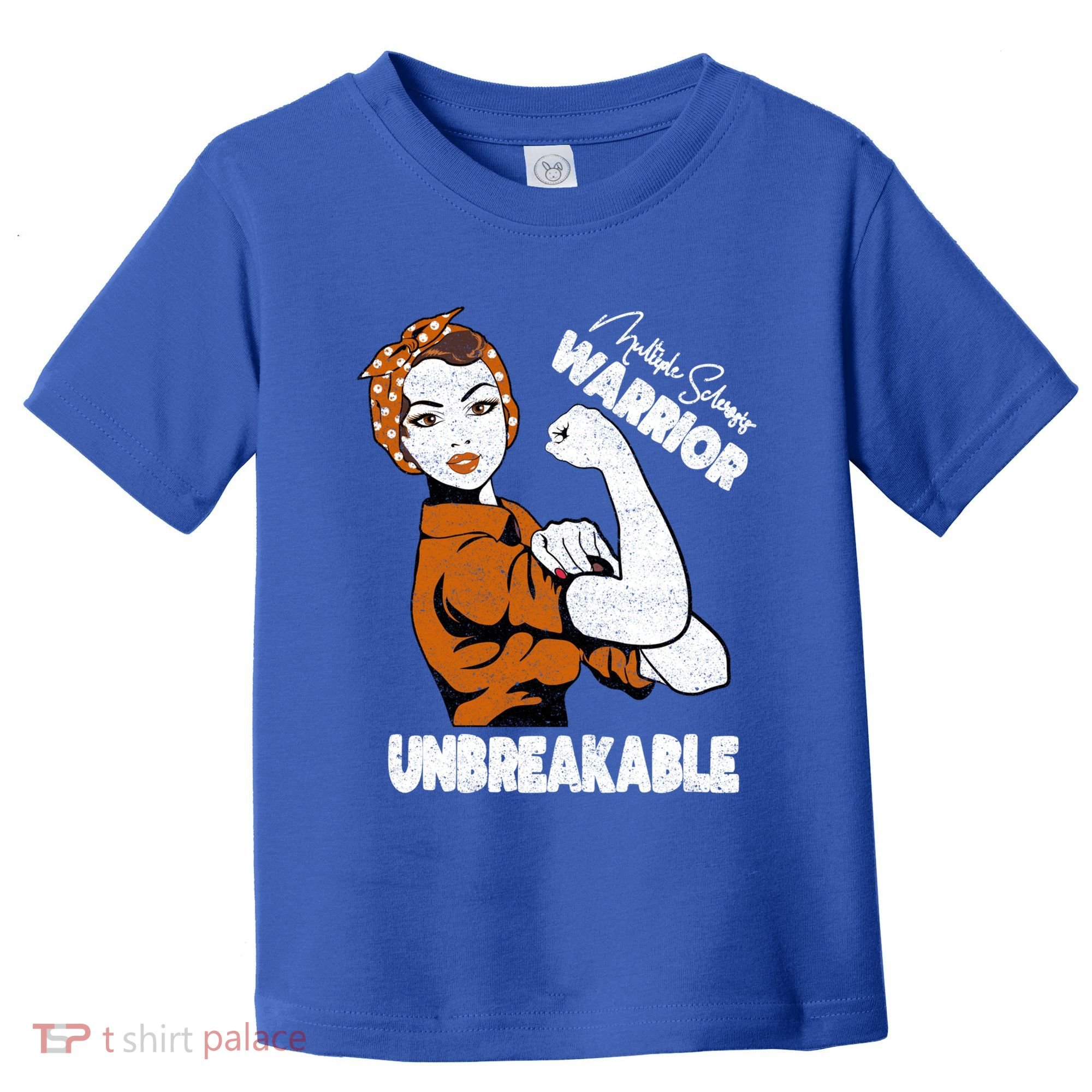 Ms Awareness Multiple Sclerosis Unbreakable Warrior Funny Gift Toddler T-Shirt