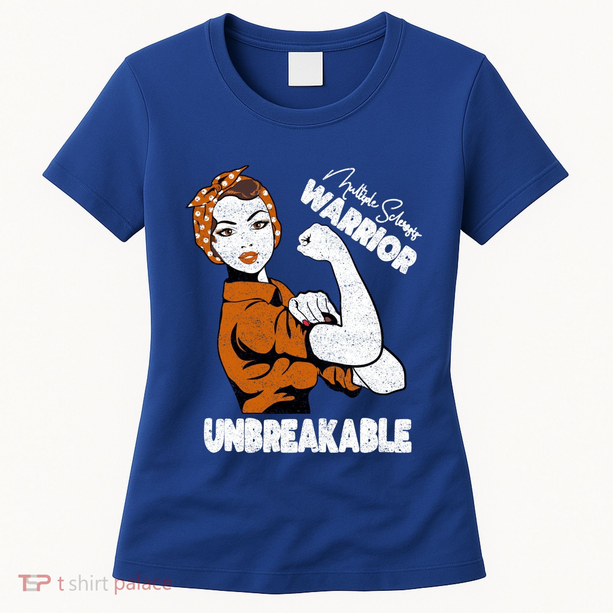 Ms Awareness Multiple Sclerosis Unbreakable Warrior Funny Gift Women's T-Shirt