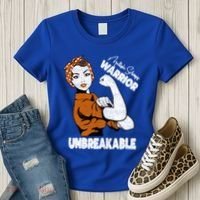Ms Awareness Multiple Sclerosis Unbreakable Warrior Funny Gift Women's T-Shirt thumb 3
